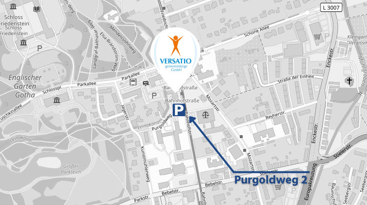VERSATIO gemeinnützige GmbH Gotha - Wegbeschreibung auf Google Maps